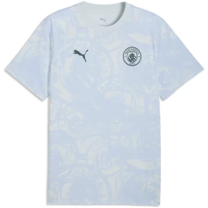 Puma T-shirt à Manches Courtes Manchester City Fc Ftblculture Sea Glass / Tropical Blue AOP S Homme
