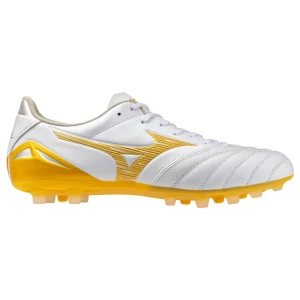 Mizuno Chaussures De Football Morelia Neo Iv Pro Ag White / MP Gold / Cool Gray 3C EU 41 Homme