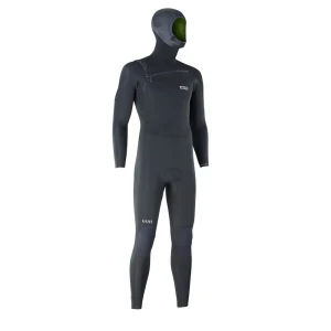 Ion Combinaison En Néoprène à Manches Longues Avec Capuche Et Fermeture éclair Sur La Poitrine Seek Core 5/4 Mm Black 2XL Homme