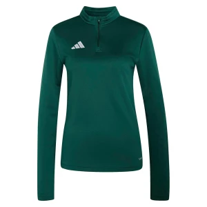 Adidas Sweat à Demi-zip Entrada 26 Training Team Dark Green / White S Femme