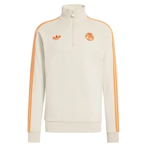 Adidas Sweat à Demi-zip Fc Bayern Munich Originals Wonder Alumina L Homme