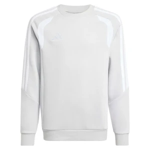 Adidas Sweat-shirt Tiro 26 League Sweat Crew Team Light Grey / White 11-12 Années Garçon,Fille