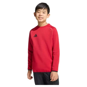 Adidas Sweat-shirt Tiro Travel Crew Team Power Red 2 / Black 5-6 Années Garçon,Fille