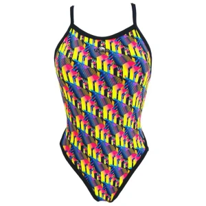 Turbo Traje De Baño Revolution 80´s Lines Yellow 4XL
