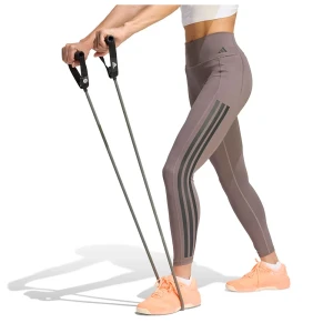 Adidas Leggings 7/8 Optime Workout 3 Stripes Charcoal M
