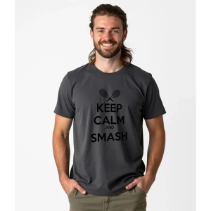 Kruskis Camiseta De Manga Corta Keep Calm And Smash Lead XL