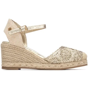 Xti Espadrilles Compensées 145338 Gold EU 36 Femme