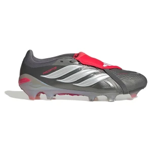 Adidas Chaussures De Football Predator Pro Fold-over Tongue Fg Iron Met / Zero Met / Lucid Red EU 43 1/3 Homme