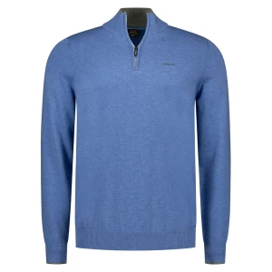 Nza New Zealand Pull à Demi-zip 26bn465 Cool Blue Melange 2XL Homme