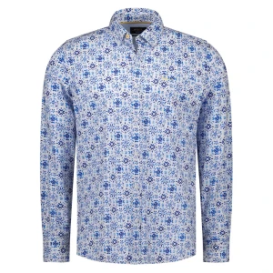 Nza New Zealand Chemise à Manches Longues 26bn538 Cool Blue S Homme