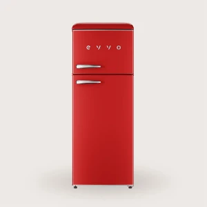 Evvo Réfrigérateur Combiné F45 Retro Red 215L unisex