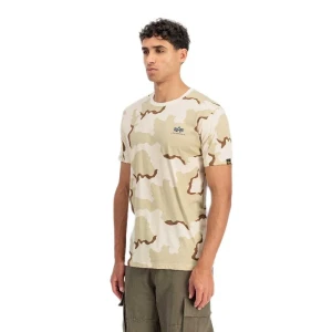 Alpha Industries T-shirt à Manches Courtes Backprint Camo Desert Camo 91 L Homme