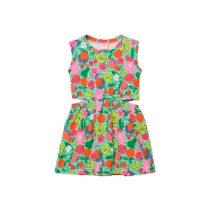 Boboli Robe Sans Manches 453002 Fruit Print 6 Années Fille