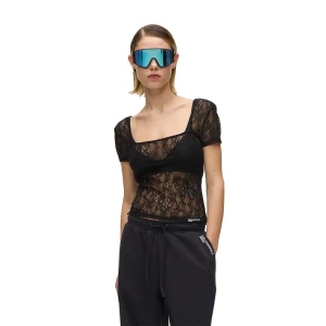 Karl Lagerfeld Jeans Haut à Manches Courtes B2w17060 Black XS Femme