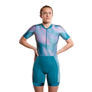 Zone3 Traje De Neopreno De Manga Corta Para Mujer Activate+ Print S
