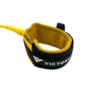 Victory Leash De Surf 6´ Pro 7mm Stainless Steel Double Swivel Matt Yellow One Size unisex