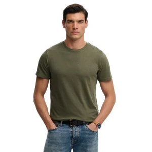 Superdry T-shirt à Manches Courtes Classic Essential Beetle Green M Homme