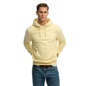 Superdry Sweat à Capuche Essential Logo Pastel Yellow 2XL Homme