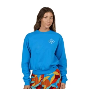 Salty Crew Sweat-shirt Dock Line Crew Bold Blue L Femme