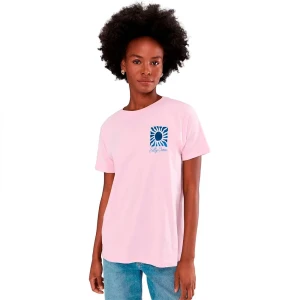 Salty Crew T-shirt à Manches Courtes Sunblock Bf Pink Skies L Femme