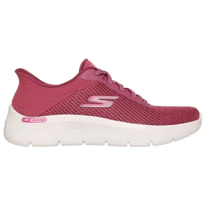 Skechers Baskets Go Walk Flex Carla Burgundy Textile / Trim EU 37 Femme