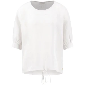 Fynch Hatton Blouse à Manches Courtes 26041445 Milk 44 Femme