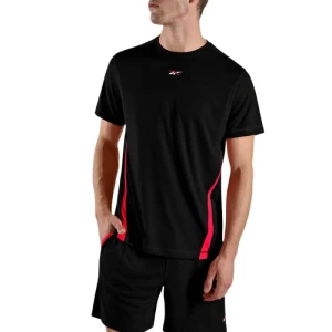 Reebok T-shirt à Manches Courtes Blocked Black M