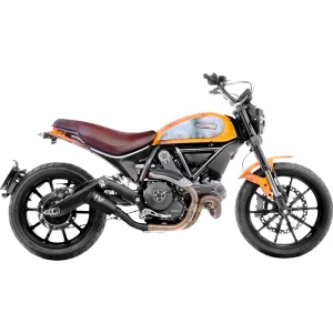 Leovince Silenciador No Homologado Lv-10 Full Black Ducati Scrambler 800 Icon/classic 15-16 Black Shot blast Not Homologated