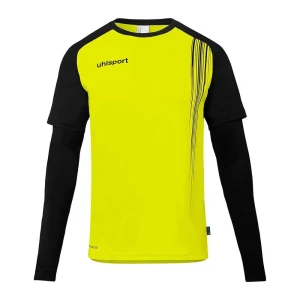 Uhlsport T-shirt à Manches Longues Impulse Goalkeeper Fluo Yellow / Black 12-13 Années Garçon,Fille