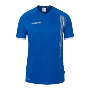 Uhlsport T-shirt à Manches Courtes Impulse Azure Blue / White 12-13 Années Garçon,Fille