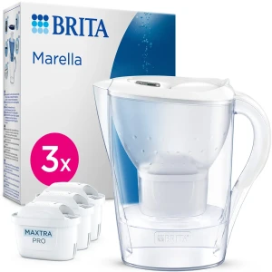 Brita Carafe Filtrante Marella Avec 3 Filtres Maxtra Pro Pure Performance White One Size