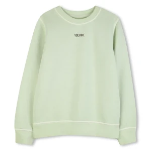 Zadig & Voltaire Sweat-shirt X60587 Iced Mint 8 Années Garçon