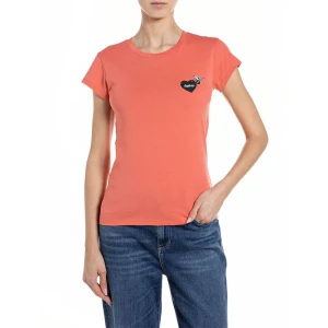 Replay T-shirt à Manches Courtes W3397g.000.20994 Cherry Red 2XS Femme