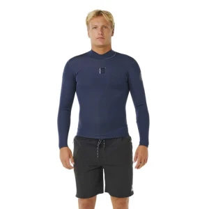 Rip Curl T-shirt Thermique à Manches Longues Dawn Patrol Revo 1.5 Mm Navy S Homme