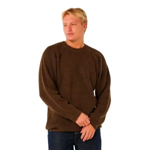 Rip Curl Pull Premium Surf Knit Crew Coffee M Homme