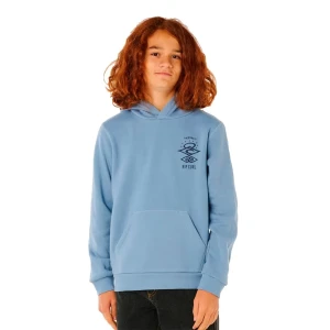 Rip Curl Sweat à Capuche Search Icon Faded Denim 14 Années Garçon