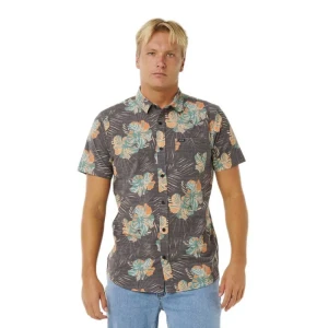 Rip Curl Chemise à Manches Courtes Sessions Aerotech Black XL Homme