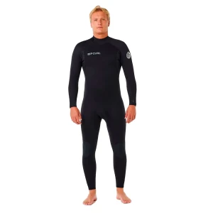 Rip Curl Traje De Neopreno De Manga Larga Con Cremallera Trasera Trad 3/2 Mm Black XL