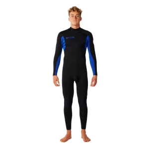 Rip Curl Combinaison Néoprène à Manches Longues Avec Fermeture éclair Dans Le Dos Trad 4/3 Mm Blue S Homme