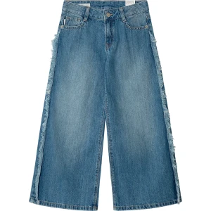 Pepe Jeans Jeans Taille Basse Wide Leg Lw Lexy Frayed Denim 14 Années Fille