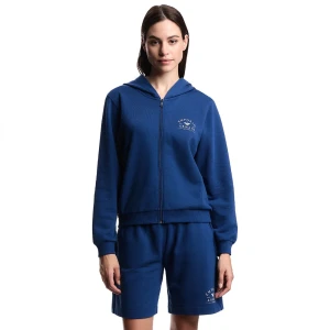 Giorgio Armani Emporio Armani Sweat-shirt à Zip Ew000499_af19031 Ink Blue L Femme