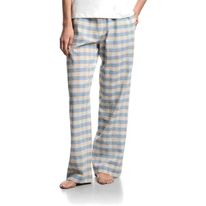 Giorgio Armani Emporio Armani Pantalon Ew003043_af19039 Check Sky Blue L Femme