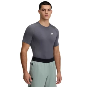 Under Armour T-shirt à Manches Courtes Heatgear Armour Comp Gray L