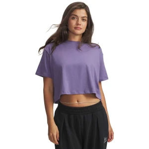 Under Armour T-shirt à Manches Courtes Rival Boxy Solid Purple XS