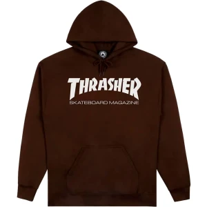 Thrasher Sweat à Capuche Skate Mag Chocolate S Homme,Femme