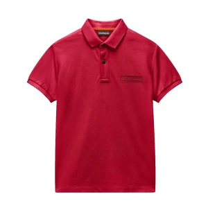 Napapijri Polo à Manches Courtes New Box Logo American B Raq 14 Années Garçon,Fille