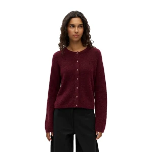 Object Cardigan Agate Regular Knit Windsor Wine / Melange L Femme