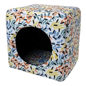 Yagu Lit Pour Chat Cube Compact Nature Multicolor 33 x 33 x 33 cm