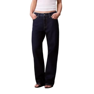 Calvin Klein Jeans Jean Signature 90´s Lv047d901g Straight Fit True Indigo 27 Femme