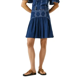 Pepe Jeans Jupe Courte Denver Deep Sea Blue S Femme